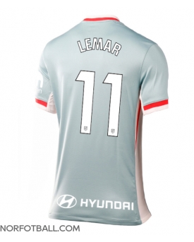 Billige Fotballdrakt Atletico Madrid Thomas Lemar #11 Replika Bortedrakt Dame 2024-25 Kortermet
